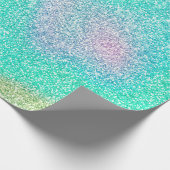 Magisch Iridescent Glitter Holographic Afbeelding Cadeaupapier (Hoek)