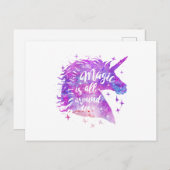 Magisch is overal om ons heen - Kies achtergrondkl Briefkaart (Voorkant / Achterkant)