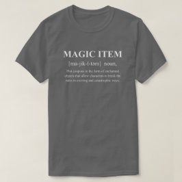 Magisch Item Grappige Uitrusting Definitie Met Wit T-shirt