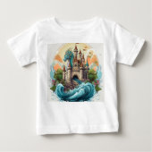 Magisch kasteel en Dragon T-shirt (Voorkant)