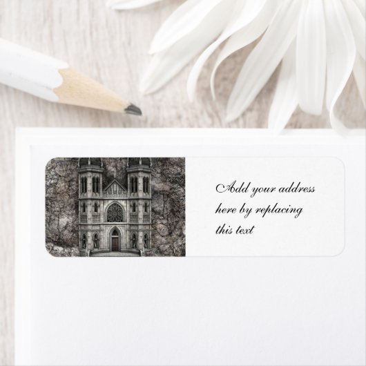Magisch kasteel etiket (Insitu)