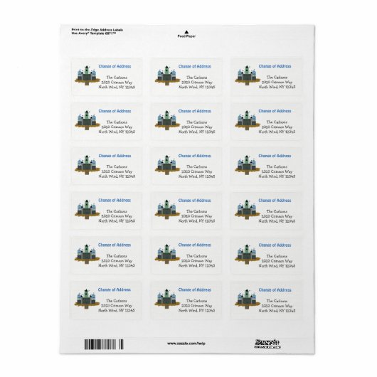 Magisch Kasteel Etiket (Full Sheet)