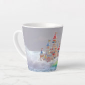 Magisch Kasteel in de Golven Latte Mok (Linkerhoek)