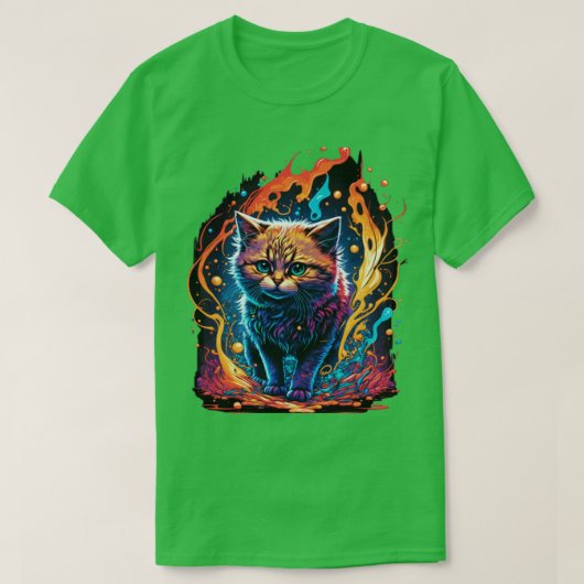 Magisch katteontwerp1 t-shirt (Design voorkant)