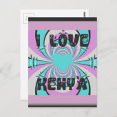 Magisch Kenia: IK HOU VAN KENIA Briefkaart (Voorkant / Achterkant)