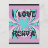 Magisch Kenia: IK HOU VAN KENIA Briefkaart (Voorkant)