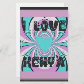 Magisch Kenia: IK HOU VAN KENIA Briefpapier (Voorkant / Achterkant)