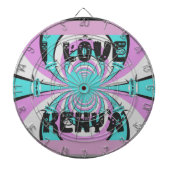 Magisch Kenia: IK HOU VAN KENIA Dartbord (Voorkant)