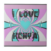 Magisch Kenia: IK HOU VAN KENIA Tegeltje (Voorkant)