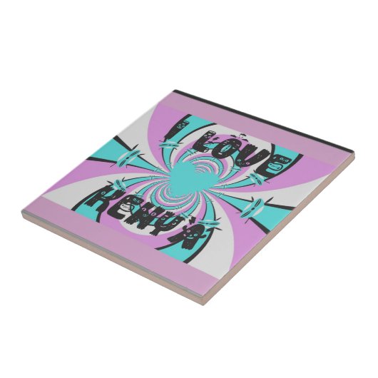 Magisch Kenia: IK HOU VAN KENIA Tegeltje (Zijkant)