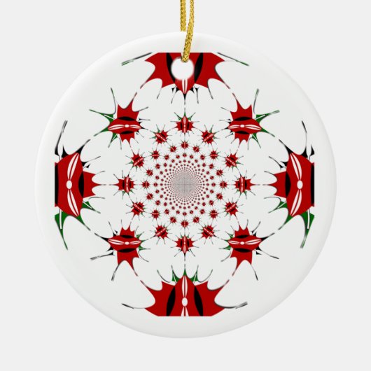 Magisch Kenia: Kaleidoscoop Cultuur identiteit 🇰� Keramisch Ornament (Voorkant)