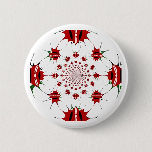 Magisch Kenia: Kaleidoscoop Cultuur identiteit 🇰� Ronde Button 5,7 Cm (Voorkant)