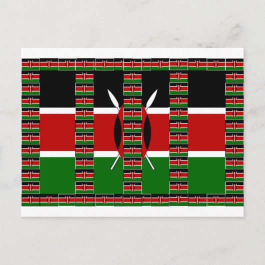 🇰🇪 Magisch Kenia: Lijst van Eenheid en Trots Briefkaart (Voorkant)