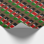 🇰🇪 Magisch Kenia: Lijst van Eenheid en Trots Cadeaupapier (Hoek)