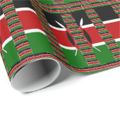 🇰🇪 Magisch Kenia: Lijst van Eenheid en Trots Cadeaupapier (Rol Hoek)