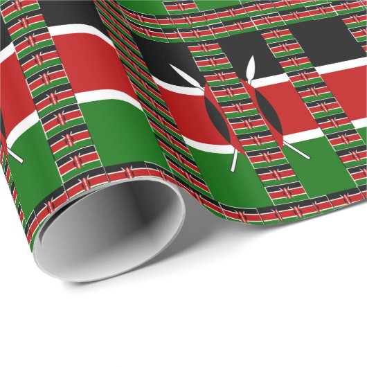 🇰🇪 Magisch Kenia: Lijst van Eenheid en Trots Cadeaupapier (Rol Hoek)