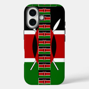 🇰🇪 Magisch Kenia: Lijst van Eenheid en Trots iPhone 16 Hoesje