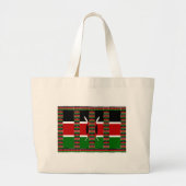 🇰🇪 Magisch Kenia: Lijst van Eenheid en Trots Grote Tote Bag (Voorkant)
