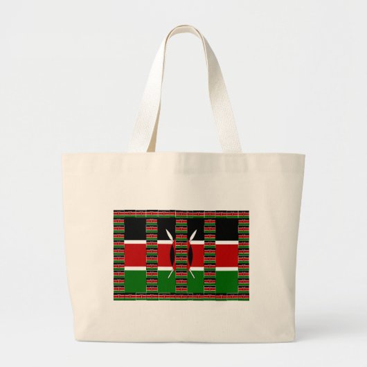 🇰🇪 Magisch Kenia: Lijst van Eenheid en Trots Grote Tote Bag (Voorkant)