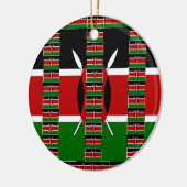 🇰🇪 Magisch Kenia: Lijst van Eenheid en Trots Keramisch Ornament (Links)
