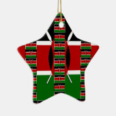 🇰🇪 Magisch Kenia: Lijst van Eenheid en Trots Keramisch Ornament (Rechts)