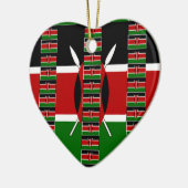 🇰🇪 Magisch Kenia: Lijst van Eenheid en Trots Keramisch Ornament (Links)