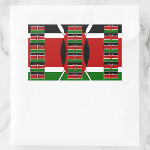 🇰🇪 Magisch Kenia: Lijst van Eenheid en Trots Rechthoekige Sticker