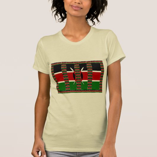🇰🇪 Magisch Kenia: Lijst van Eenheid en Trots T-shirt (Voorkant)