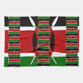 🇰🇪 Magisch Kenia: Lijst van Eenheid en Trots Theedoek (Horizontaal)