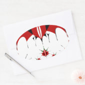 Magisch Kenia: Symmetrie van erfgoed Moderniteit � Ovale Sticker (Envelop)