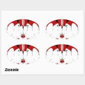 Magisch Kenia: Symmetrie van erfgoed Moderniteit � Ovale Sticker (Vel)