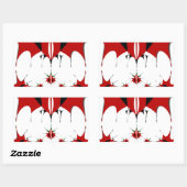 Magisch Kenia: Symmetrie van erfgoed Moderniteit � Rechthoekige Sticker (Vel)