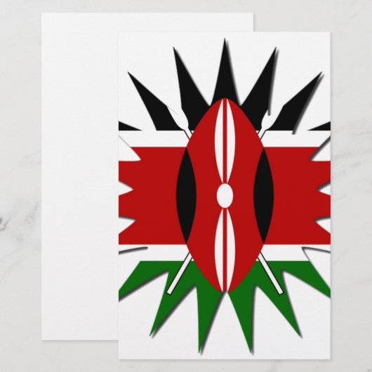 Magisch Kenia: Vier Wereld Toerisme Dag 🇰🇪 Briefpapier (Voorkant / Achterkant)