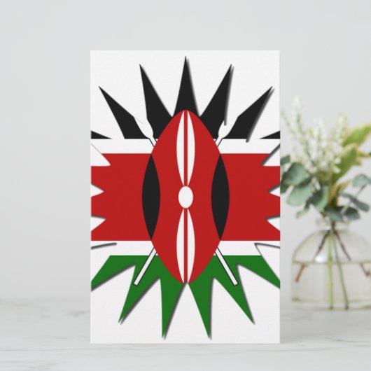 Magisch Kenia: Vier Wereld Toerisme Dag 🇰🇪 Briefpapier (Staand voorkant)