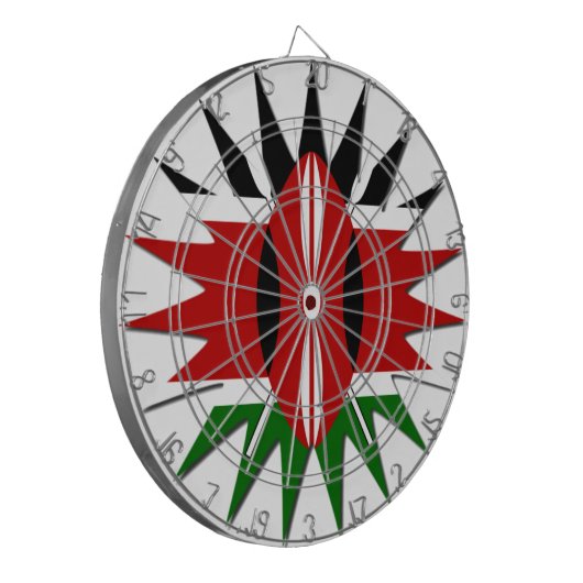 Magisch Kenia: Vier Wereld Toerisme Dag 🇰🇪 Dartbord (Voorkant Links)