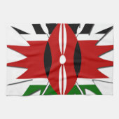 Magisch Kenia: Vier Wereld Toerisme Dag 🇰🇪 Theedoek (Horizontaal)