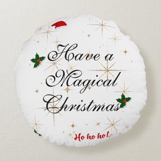Magisch kerst rond kussen (Achterkant)