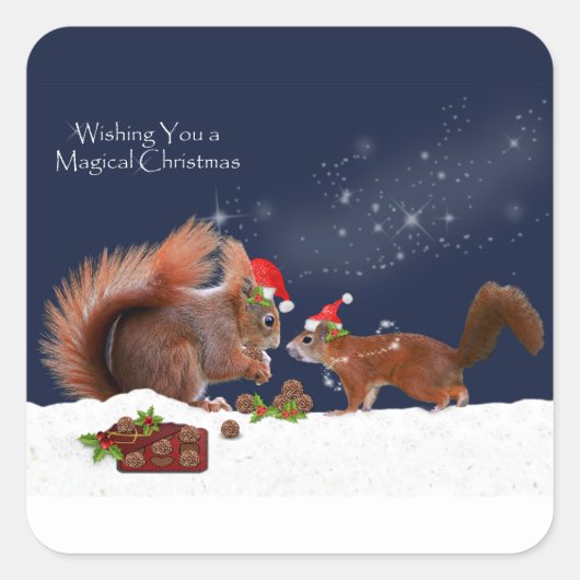 Magisch Kerst sticker (Voorkant)