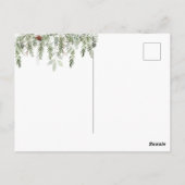 Magisch kerstbos Deer Bird Briefkaart (Achterkant)