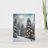 Magisch Kerstbos Kaart (Voorkant)