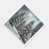 Magisch Kerstbos Servet (Hoek)