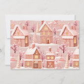 Magisch Kerstdorp Gepersonaliseerd Feestdagenkaart (Voorkant)