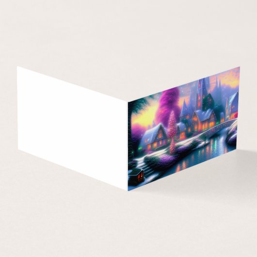 Magisch kerstdorp kaart (Buitenkant)