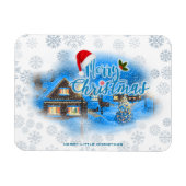Magisch kerstdorp magneet (Horizontaal)