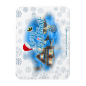 Magisch kerstdorp magneet (Verticaal)