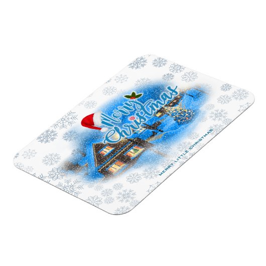 Magisch kerstdorp magneet (Linkerzijde)