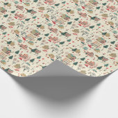 Magisch kerstfeest cadeaupapier (Hoek)