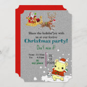 Magisch kerstfeest kaart (Voorkant / Achterkant)