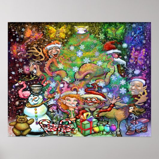 Magisch kerstfeest poster (Voorkant)