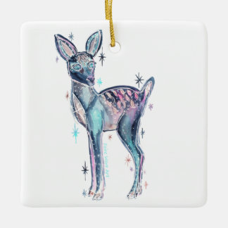 Magisch kersthert keramisch ornament